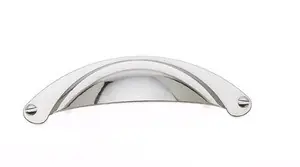 Instant Buy JVJ 88426 Chrome Zinc 3" C/C Cup Door Pull