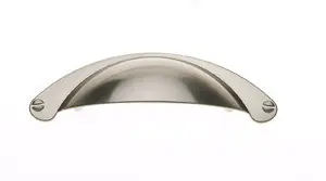 JVJ 88446 Satin Nickel Zinc 3" C/C Cup Door Pull Latest