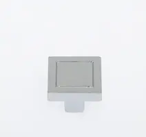New Arrival JVJ 76726 Polished Chrome 24 mm (5/16") Square Contemporary Door Knob