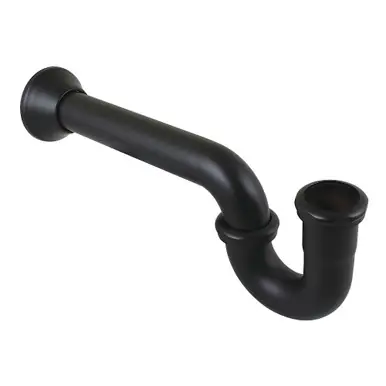 Editor’s Pick Kingston Brass 1-1/4" P-Trap with Bell Flange, 18" Length, 18 Gauge, Matte Black - CC5180MB