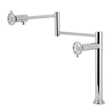 Kingston Brass Belknap Deck Mount Pot Filler Faucet, Polished Chrome - KS4701RX Holiday Sale