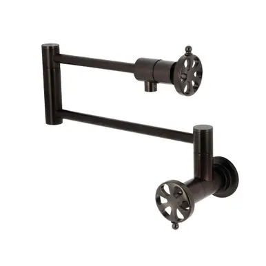 Discount Kingston Brass Belknap Wall Mount Pot Filler, Oil Rubbed Bronze - KS4105RX