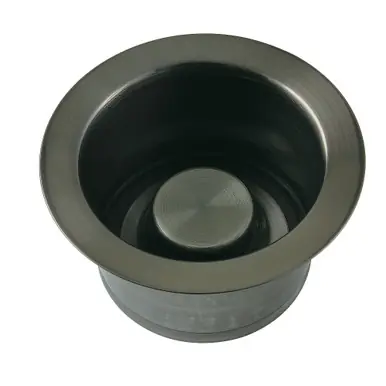 Get Yours Kingston Brass BS2003VN Extended Waste Disposer Flange & Stopper - Black Stainless