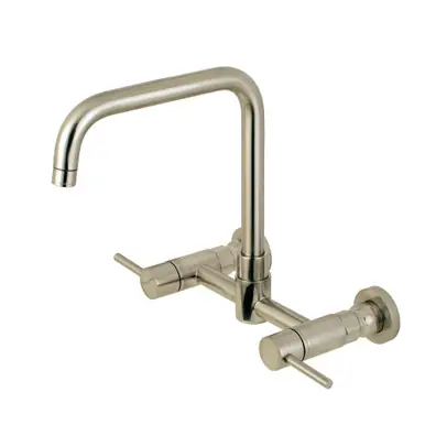 Direct From Factory Kingston Brass Concord 8-Inch Centerset Wall Mount Kitchen Faucet, Brushed Nickel - KS8168DL