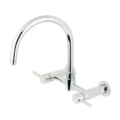 Super Sale Kingston Brass Concord 8-Inch Centerset Wall Mount Kitchen Faucet, Polished Chrome - KS8171DL