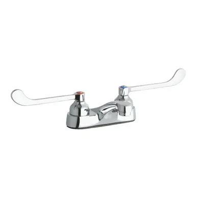 ELKAY LK402T6 4" Centerset with Exposed Deck Faucet Integral Spout 6" Wristblade Handles Get Yours