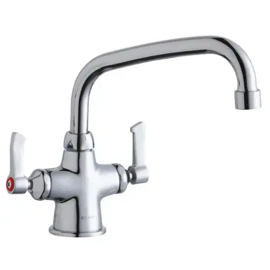 ELKAY LK500AT08L2 Single Hole with Concealed Deck Faucet with 8" Arc Tube Spout 2" Lever Handles -Chrome Don’t Miss Out