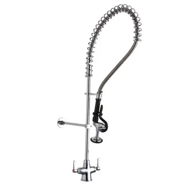 ELKAY LK543LC Single Hole Concealed Deck Mount Faucet 44in Flexible Hose w/1.2 GPM Spray Head 2in Lever Handles 1.2 GPM Spray Head Price Cut