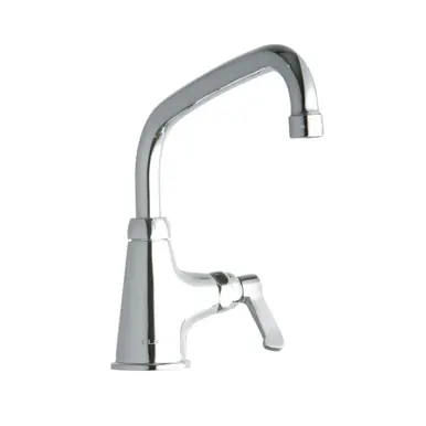 ELKAY LK535AT08L2 Single Hole with Single Control Faucet with 8" Arc Tube Spout 2" Lever Handle -Chrome Buy Direct
