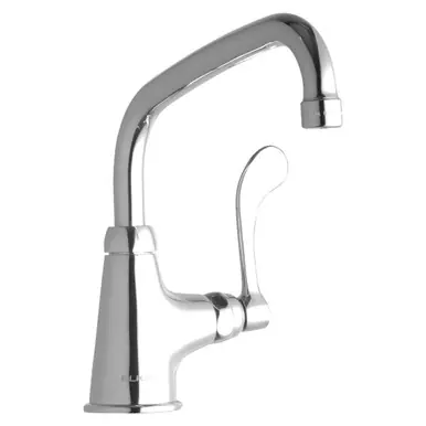 ELKAY LK535AT08T4 Single Hole with Single Control Faucet with 8" Arc Tube Spout 4" Wristblade Handle -Chrome Mega Sale