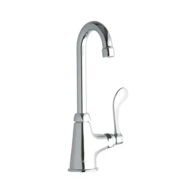 Sale ELKAY LK535GN04T4 Single Hole with Single Control Faucet with 4" Gooseneck Spout 4" Wristblade Handle -Chrome